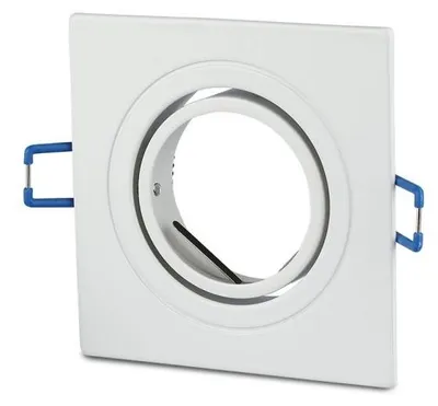 Immagine prodotto di VTAC VT-782SQ Portafaretto led da incasso in alluminio Quadrato orientabile colore bianco GU10-GU5.3 - sku 3605