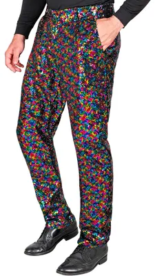 Imagen del producto de W WIDMANN MILANO - Moda para fiestas - Pantalones de lentejuelas brillantes para hombre