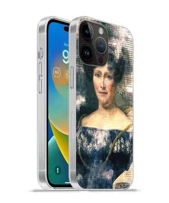 Produktbild von MuchoWow® Handyhülle Schutzhülle Hülle für Apple iPhone 14 Pro - Softcase Kunst - Aquarell - Zeitungspapier Silikon Softcase Handy Hülle - Umschlag