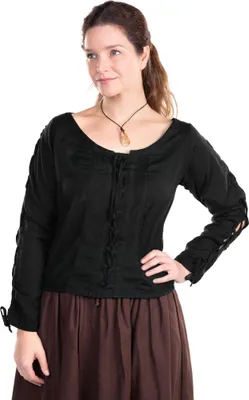 Produktbild von Bauersfrau Schnürbluse schwarz Größe: S