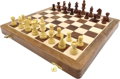 Produktbild von Klassische magnetische Holzschachspiele - 40x40 cm - G114