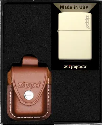 Produktbild von ZIPPO Feuerzeug WEISS MATT LOGO Geschenkset Nr. 4