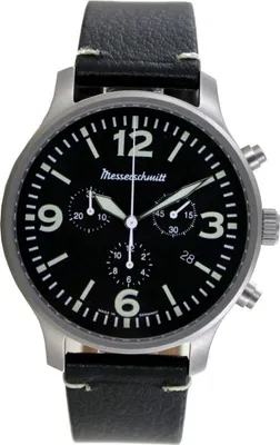 Produktbild von Aristo Herren Messerschmitt Uhr Fliegeruhr Chronograph ME-3H205L Leder