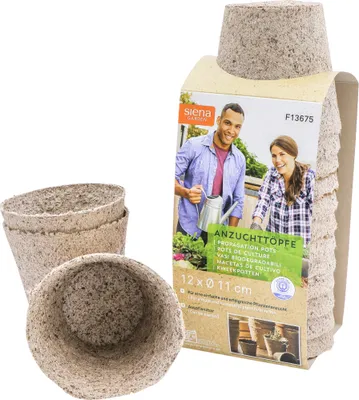 Produktbild von SIENA GARDEN 12 Anzuchttöpfe Ø 11 cm rund