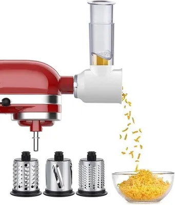 Zdjęcie produktu dla Nóż do krojenia warzyw do robota kuchennego, akcesorium do krojenia i siekania, zestaw noży do warzyw i tarki do sera, biały