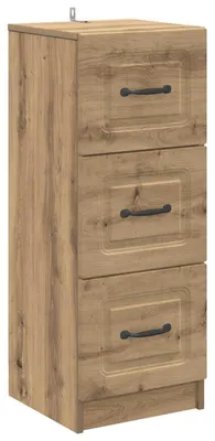Image de Armoire en bois avec 3 tiroirs pour l'organisation
