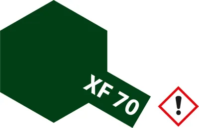 Produktbild von XF-70 Dunkel Gruen matt - 23ml Acrylstreichfarbe wasserloeslich Tamiya 300081370