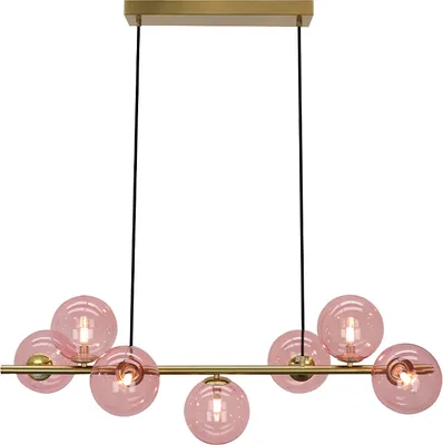 Produktbild von Olucia - REMO - Pendelleuchte - Rosa / Messing - 7 Watt