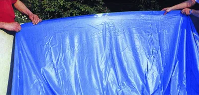 Produktbild von Intex Rundfolie Ø 4,57 (15') x 1,50 m - Stärke 0,6 mm blau, überlappend