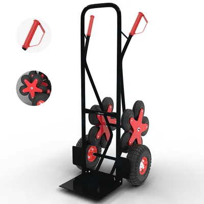 Zdjęcie produktu dla Wózek schodowy MAXCRAFT do 200 kg - 12 kół w kolorze czarnym
