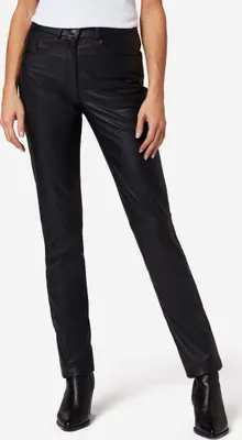 Produktbild von Damen Lederhose Lederjeans Ricano 9809 – Schwarz / L