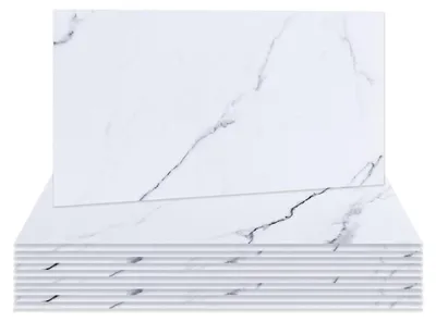 Imagen del producto de Adhesivos para azulejos con efecto mármol - 12 unidades, 15 x 30 cm