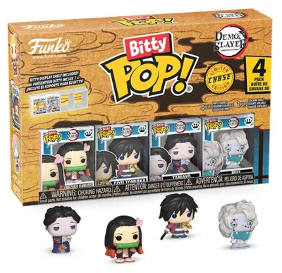 Produktbild von Demon Slayer: Kimetsu no Yaiba Bitty POP! Vinyl Figuren 4er-Pack Nezuko 2,5 cm