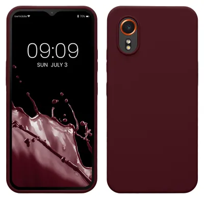 Produktbild von kwmobile Handyhülle für Samsung Galaxy Xcover7 Hülle - Case Silikon - Kabelloses Laden - Schutzhülle Cover in Bordeaux Violett