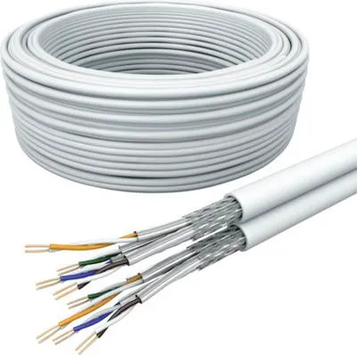 Produktbild von Cat 7 Datenkabel Duplex 100 m weiß