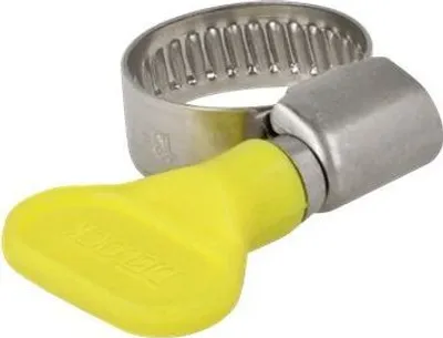 Immagine prodotto di DELOCK Schlauchschelle, Flügelmutter 13-19mm 10 Stk. gelb