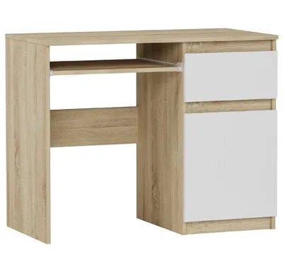 Obrázek produktu pro Psací stůl počítačový 96 cm zásuvka skříňka FRAMIRE N-33 mix sonoma