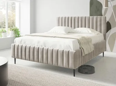 Obrázek produktu pro Dvojlůžková postel s úložným prostorem 180x200 ONANCOK 2 - latte