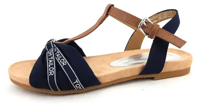 Produktbild von Tom Tailor  Damenschuhe Sandalen Flach Sandalette Blau Freizeit
