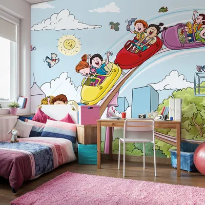 Obrázek produktu pro Muralo XXL samolepicí FOTOTAPETA Fun Fairy Tale 3D efekt fronta (Š) 360 cm x (V) 240 cm tapety na zeď DĚTSKÝ POKOJ HRAČKA 4829