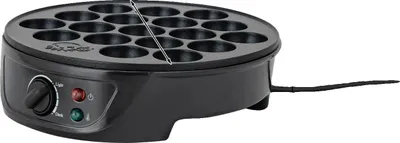 Immagine prodotto di Macchina per takoyaki, 18 fori di cottura, riscaldamento efficiente, nero