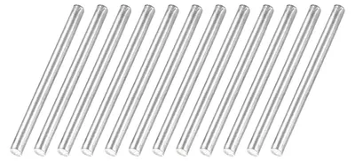 12 runde Edelstahlstangen 304, 2 mm Ø, 25 mm Länge