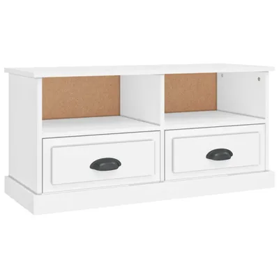 Zdjęcie produktu dla vidaXL Szafka pod TV biała 93x35,5x45 cm materiał drewnopochodny