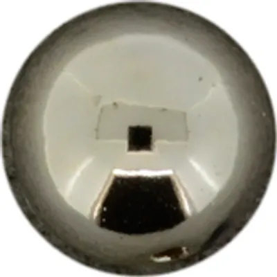 Produktbild von Metallic-Perle silberfb, 12 mm Lochgröße 1,2 mm
