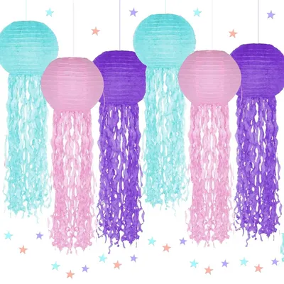 Produktbild von Set mit 6 Papierlampen für festliche Dekoration