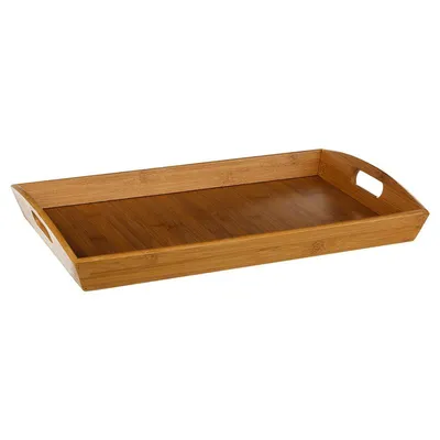 Produktbild von 5five Simply Smart Serviertablett rechteckig mit Griffen, Bambus, Braun, 44 x 29 cm, 111539A