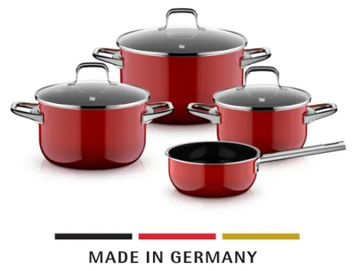 Produktbild von WMF Fusiontec Essential Pro, Topf-Set, 4-teilig, Passion Red 122578