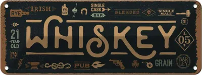 Produktbild von vianmo Blechschild 10x27 cm blended irish pub
