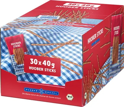 Produktbild von Huober -Sticks Salzstangen 30 x 40 g Beutel (1,2 kg)