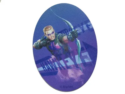 Produktbild von Marvel © Avengers Hawkeye Comic - Aufnäher, Bügelbild, Aufbügler, Applikationen, Patches, Flicken, Zum Aufbügeln, Größe: 11 x 8 cm