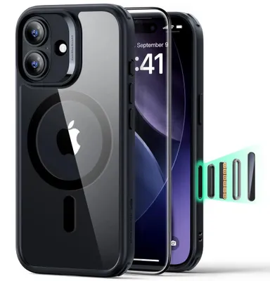 Obrázok produktu pre Esr Classic Hybrid Magsafe set + tvrdené sklo pre Iphone 17 - Transparent Black