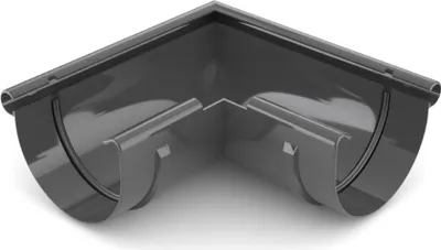 Produktbild von Eckstück Aussen 90° graphit System 125