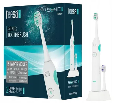 Produktbild von Sonic-Zahnbürste Teesa TSA8011-5 Modi, IPX7, 42 Tage Akkulaufzeit Szczoteczki do