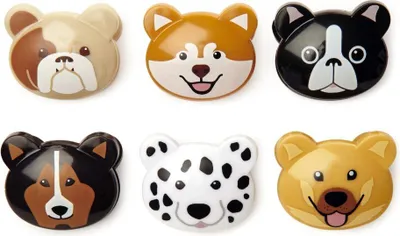 Zdjęcie produktu dla Kikkerland Klipsy do toreb Doggie - zestaw 6 szt.