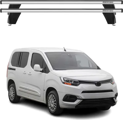 Image de Menabo Barres de toit Transversales pour Toyota Proace City 2018-2025 Alu Gris