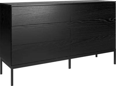 Produktbild von Kommode Indura 6S 150 cm - schwarz