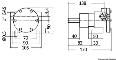 Obrázek produktu pro Čerpadlo Nauco 335, 107 l, mechanické těsnění, 1 ks