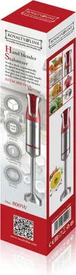Produktbild von Royalty Line RL ESTM800RED: Leistungsstarker Stabmixer mit rotem Stab für Smoothies und Suppen