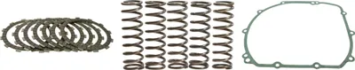 Image de Kit d'embrayage pour Kawasaki ZZR 600 E, année de fabrication 1996-2004 : disques d'embrayage, ressorts d'embrayage, joint de couvercle d'embrayage de la marque pamoto - Neuf