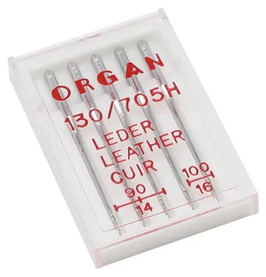Nähmaschinennadeln für Leder, 5er-Set, Nr. 90 & 100, rostfreier Stahl