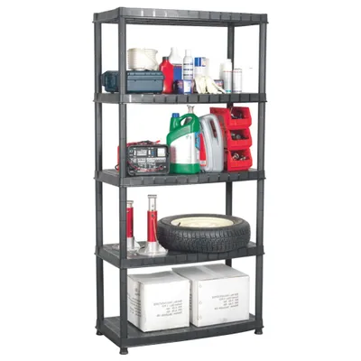 Image de Vidaxl-Lager Rake 5-Layer 91.5X45.7X185 Cm Klastik Schlablich