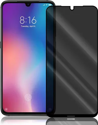 Produktbild von Anti Spy Panzer Folie für Xiaomi MI 9 SE Privacy Displayschutzfolie Sichtschutz Glasfolie Schutzglas