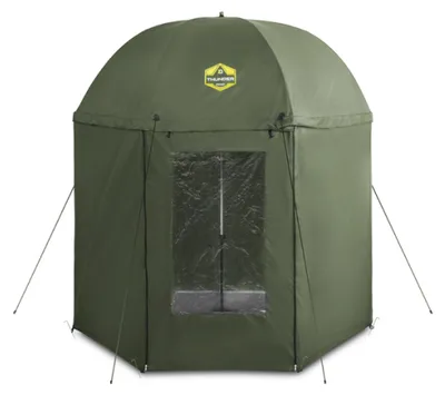 Immagine prodotto di DELPHIN Thunder FullWall, 200x250x215cm, verde, tenda ad ombrello da pesca, 101003317