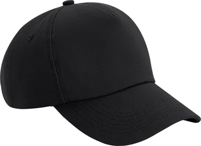 Image de Casquette Beechfield Authentic 5-Panel RW7120 (Taille unique) (Noir)
