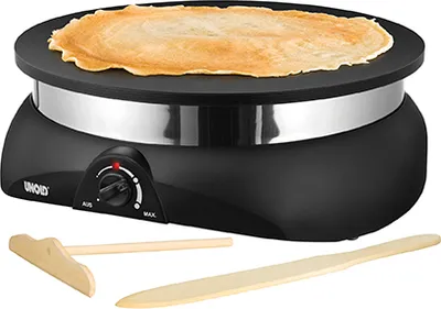 Produktbild von Unold 48155 Crepesmaker Profi - 1.250 Watt, Antihaftbeschichtung, Aluminium- Druckgussplatten, stufenloser Temperaturregler