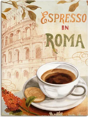 Produktbild von ARTland Leinwandbild Kaffee in Europa III Größe: 45x60 cm